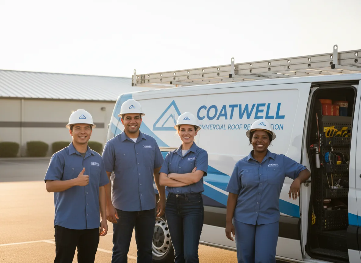 Commercial roof coating company in Mount Hope, KS