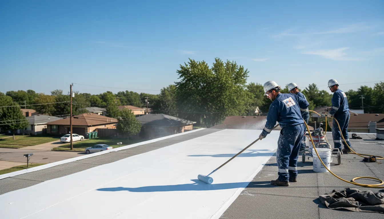 Commercial roof coating in Mount Hope, KS near me